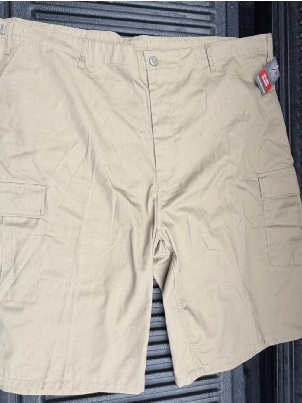 Rothco Long Length BDU Cargo Shorts. Tactical, Outdoor Apparel. Khaki. Tan. NWT!